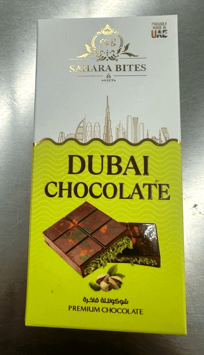 Dubai Mushroom Chocolate Bar (Pistachio & Kunafa) 1 Dubai Mushroom Chocolate Bar (Pistachio & Kunafa)